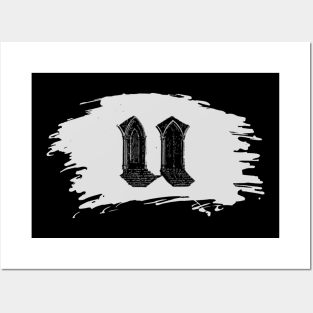 Gothic letter U – Alphabet typography Posters and Art